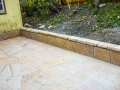 FLAGSTONE PATIO AND WALL